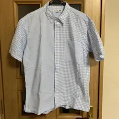 JW ANDERSON × UNIQLO 半袖シャツ 水色チェック　Ｍサイズ