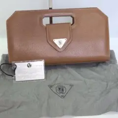 【良品】レノマパリス　ranoma Paris ブラウン クラッチバッグ
