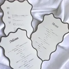 メニュー表　ドリンク表　うねうね79　ドリンクメニュー　結婚式　ウェディング
