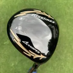 WORKS golfマキシマックスブラックシリーズ3wRシャフトヘッドカバー有り