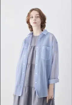 bshop マンネロウ迷迭香〈別注〉ナイロン メッシュシャツ