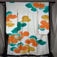 a7032着物 振袖 駒刺繍 成人式 卒業式