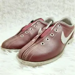 希少 80s◎NIKE ナイキ ボウリングシューズ ワインレッド vintage 80年代ナイキ「ボウリングシューズ(レザー)」 | 古着屋BOTTOM