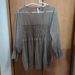 Vanilla studio 3L シアーブラウス　シャツ