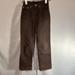 LEVI’S W519-16 28インチ カラー デニムパンツ 日本製 ブラウン