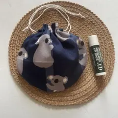 まんまる巾着◉コアラネイビー
