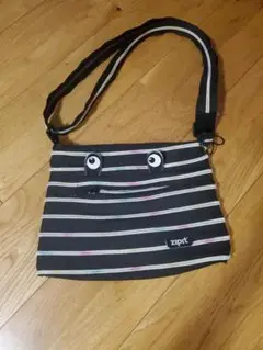 zipit ストライプ ショルダーバッグ