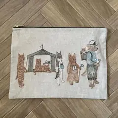 最終値下げ！コーラルアンドタスク ポーチ Playful Cats コーラルアンドタスク ポーチ Playful Cats