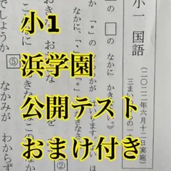 浜学園 小1 公開テスト 他