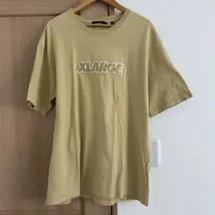 XLARGE ベージュ刺繍ロゴTシャツ XL