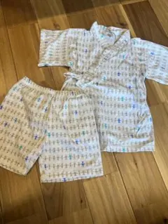 新品未使用♡100〜110き位♡甚平♡イエローフェイス♡