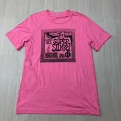Super Slinky Tシャツ ピンク M ギター 弦