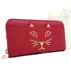 極美品✨シャルロットオリンピア 長財布 ラウンドジップ 猫 ピンク系メタリック 2025年最新】Charlotte Olympia 長財布の人気アイテム - メルカリ