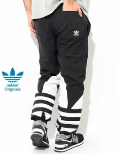 希少⭐︎adidasオリジナルス ナイロンパンツ トレフォイル ビッグロゴ
