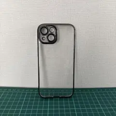 iPhone15 ラメケース ブラック