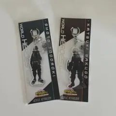 僕のヒーローアカデミア　ヒロアカ　モチーフ付き　アクリル　キーホルダー　爆豪　轟
