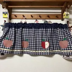 カントリー雑貨 ☆ カフェカーテン(499) りんご