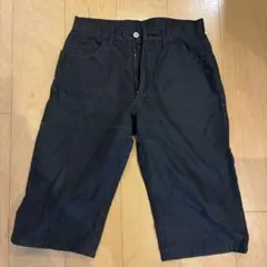 BEAMS ブラック ショートパンツ　コーティング素材