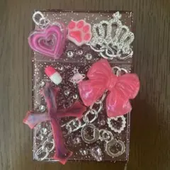ハンドメイド シガレットケース タバコケース デコ ピンク