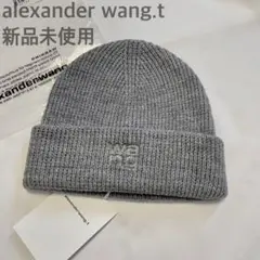 alexander wang コンパクトデボス ロゴ ビーニー　ニット帽 送料関税込□alexander wang コンパクトデボス ロゴビーニー