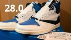 限定値下げ‼️travis Scott NIKEAirJordan1トラフグハイ 2025年最新】TRAVIS SCOTT NIKE air jordan 1 トラフグハイの