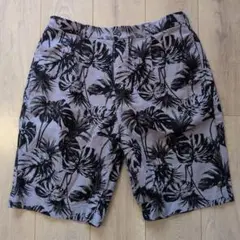 【美品】GLOBAL WORK パームツリー柄 ショートパンツ Lサイズ