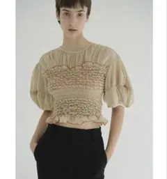 COLOR STITCHED SHIRRING TOPS クラネ　サイズ2