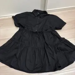 レディース　半袖チュニック　黒