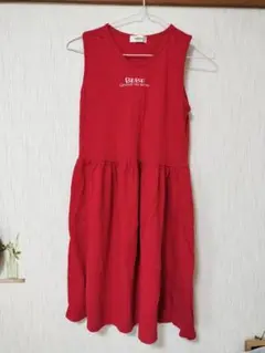 BEBE ノースリーブワンピース レッド 赤色