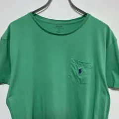 ポロラルフローレン　半袖ポケットTシャツ　ポニーロゴ刺繍