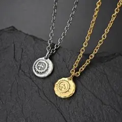 2個セット イーグル メタルコインネックレス お洒落 シンプル