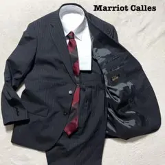 Marriot Calles ブラック　ストライプ　BB4 2タック スーツ上下