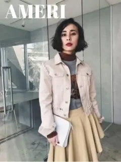 【AMERI】LACE UP CHIBI MILITARY JACKET