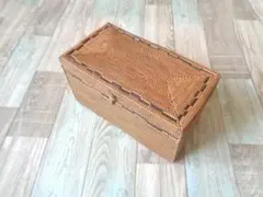 アウトレット品●長方形ケース●フタ付●柄入●アタ●バリ島●1341.3