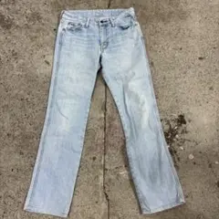 Levi's デニム　ジーンズ　リーバイス　古着　ライトブルー　スリム　W30