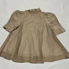 【美品】INGNI リボン　ブラウス　M ピンクベージュ