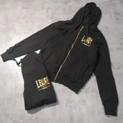 LEONE スウェットパーカー パンツセット ブラック XSサイズ ブラック