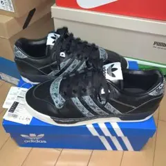 送料込 adidas RIVALRY LOW 黒/青蛇