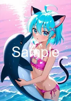 A4サイズアートポスター 1点もの 美女ポスター最高品質 E-K-５