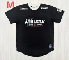 ATHLETA アスレタ プラクティスシャツ M 半袖 ブラック 黒 サッカー