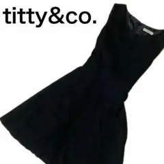【新品タグ付き】titty＆Co. ティティアンドコー　ブラックワンピース