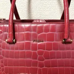 ハンドバッグ レッド 赤 革 本革 フルラ FURLA