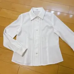 ELLE EN NOIR エレ　ピンタック入り清楚なブラウス　シャツ　制服　卒業