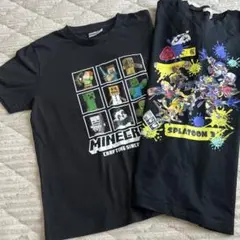 マイクラ　スプラトゥーン　160 Tシャツ