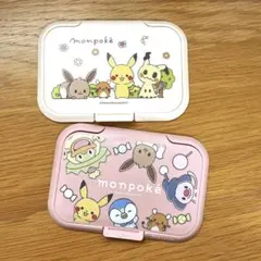 ウェットティッシュのフタ　2個セット　モンポケ