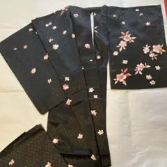 美品、小紋、正絹、檜垣地紋
