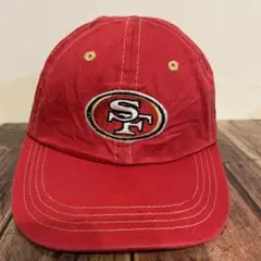 USA 古着 キャップ 49ERS SF NFL 赤 コットン キッズ 希少
