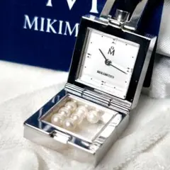 【美品 稼働】ミキモト 時計 ペンダント パール 高級◎ 皇室御用達 箱付き