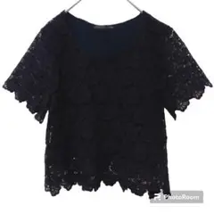 Heather 【F】カットソー レース シアー 美品 レディース ショート