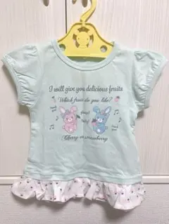 【新品未使用】うさぎTシャツ 90cm 2着セット